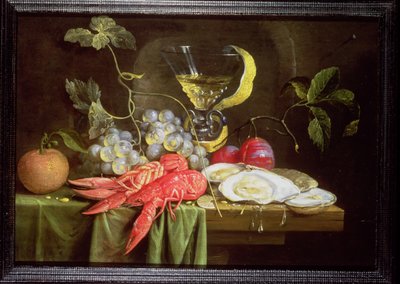 Natura morta con aragosta, ostriche e frutta da Alexander Coosemans