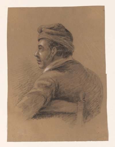 Busto di un uomo seduto di spalle da Alexander Cranendoncq