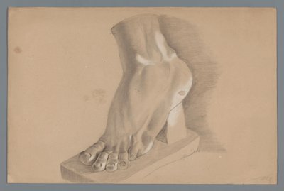 Modello in gesso di un piede da Alexander Cranendoncq