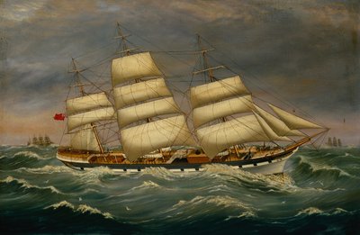 Il clipper a tre alberi Benleuch in un
