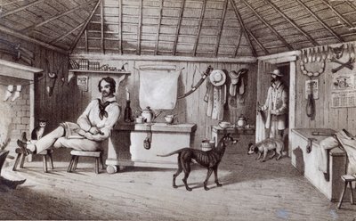 La prima casa dello squatter, c.1847 da Alexander Denistoun Lang