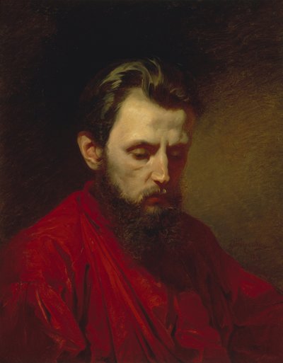 Ritratto del pittore Vyacheslav Grigoryevich Schwarz 1838-1869, 1870 da Alexander Dmitrievich Litovchenko