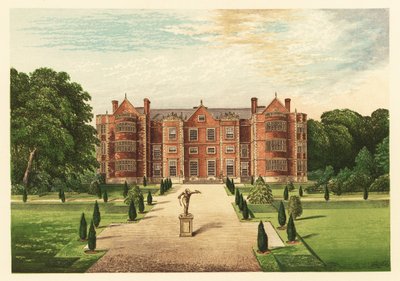 Burton-Agnes Hall, Yorkshire, Inghilterra. 1880 (incisione) da Alexander Francis (after) Lydon