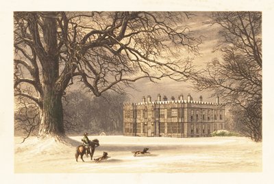 Howsham Hall, Yorkshire, Inghilterra (incisione) da Alexander Francis (after) Lydon