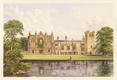 Newstead Abbey, Nottinghamshire, Inghilterra. 1880 (incisione) da Alexander Francis (after) Lydon