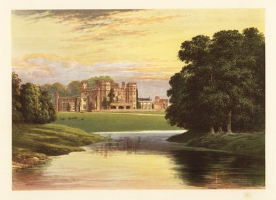 Castello di Sundorne, Shropshire, Inghilterra (incisione) da Alexander Francis (after) Lydon