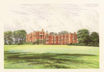 Temple Newsam, Yorkshire, Inghilterra, 1880 (incisione) da Alexander Francis (after) Lydon