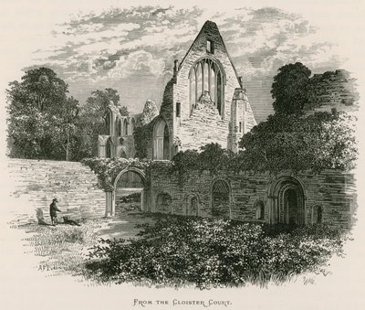 Abbazia di Dryburgh, Dal Cortile del Chiostro da Alexander Francis Lydon