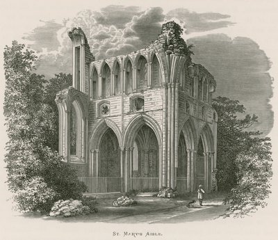 Abbazia di Dryburgh, navata di Santa Maria da Alexander Francis Lydon