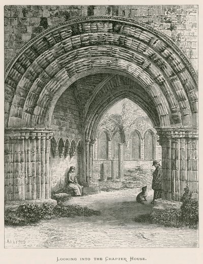 Abbazia di Furness, Vista nella Sala Capitolare da Alexander Francis Lydon