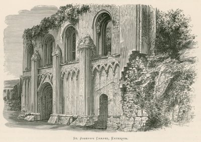 Abbazia di Glastonbury, Cappella di San Giuseppe, Esterno da Alexander Francis Lydon