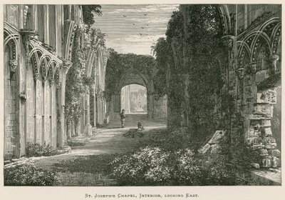 Abbazia di Glastonbury, Cappella di San Giuseppe, Interno, vista verso est da Alexander Francis Lydon