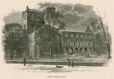 Abbazia di Jedburgh, da nord-est da Alexander Francis Lydon