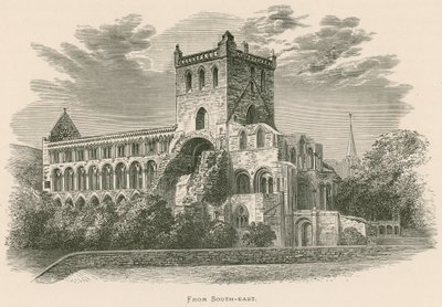 Abbazia di Jedburgh, da sud-est da Alexander Francis Lydon