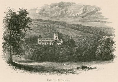 Abbazia di Jedburgh, dal sud-est da Alexander Francis Lydon