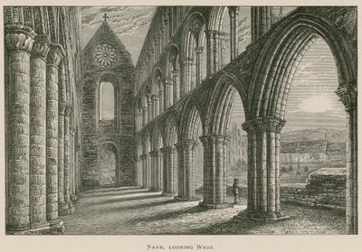 Abbazia di Jedburgh, Navata, vista verso ovest da Alexander Francis Lydon