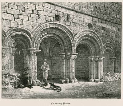 Abbazia di Kirkstall, Sala Capitolare da Alexander Francis Lydon