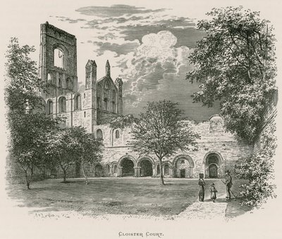 Abbazia di Kirkstall, Cortile del Chiostro da Alexander Francis Lydon