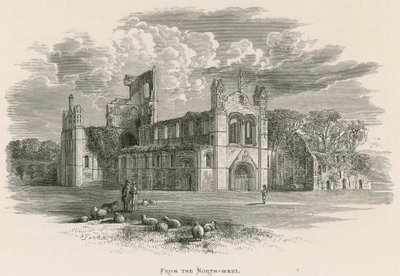 Abbazia di Kirkstall, dal nord-ovest da Alexander Francis Lydon