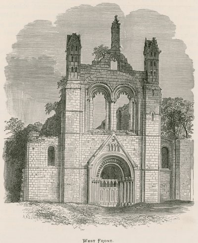 Abbazia di Kirkstall, fronte ovest da Alexander Francis Lydon