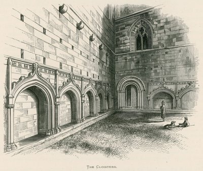 Abbazia di Melrose, i Chiostri da Alexander Francis Lydon