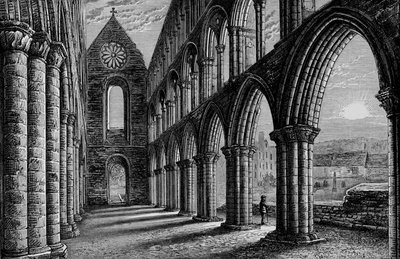 Navata guardando a ovest, Abbazia di Jedburgh, c1880, 1897 da Alexander Francis Lydon