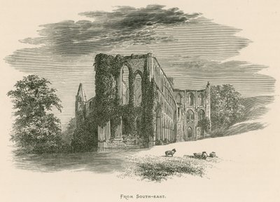Abbazia di Rievaulx, da sud-est da Alexander Francis Lydon