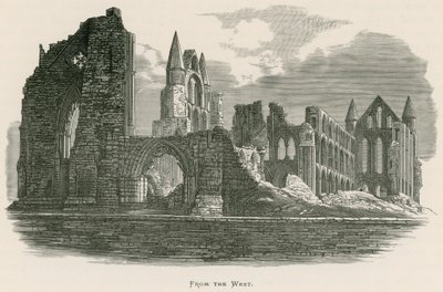 Abbazia di Whitby, da Ovest da Alexander Francis Lydon