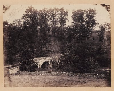 Il ponte Burnside, attraverso il torrente Antietam, Maryland, dal Gardner