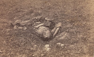 Soldato Confederato [sul Campo di Battaglia di Antietam], settembre 1862 da Alexander Gardner