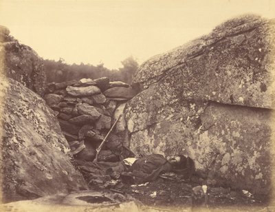 Casa di un cecchino ribelle, Gettysburg da Alexander Gardner