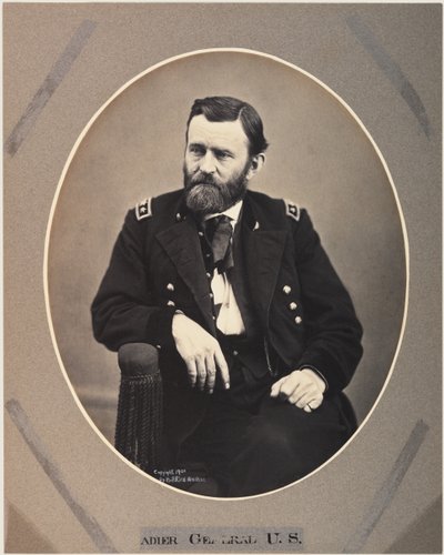Platinum Rice Print di Ulysses S. Grant, 1865, stampato nel 1901 da Alexander Gardner