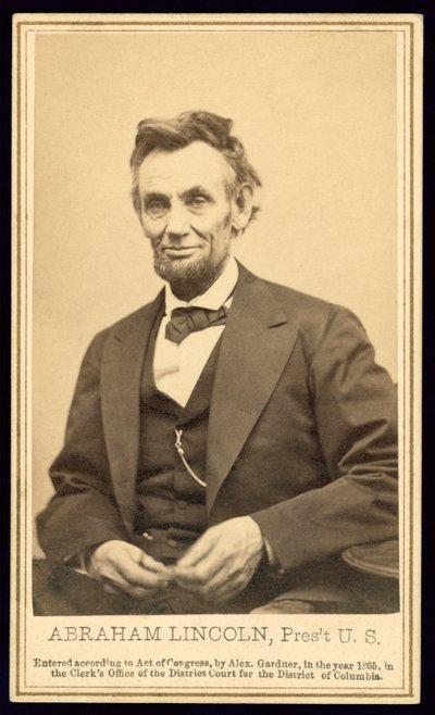 Ritratto di Lincoln di Alexander Gardner da Alexander Gardner