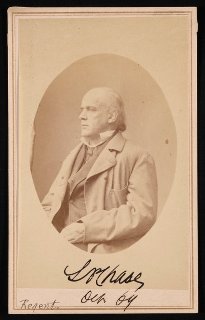 Ritratto di Salmon Portland Chase da Alexander Gardner