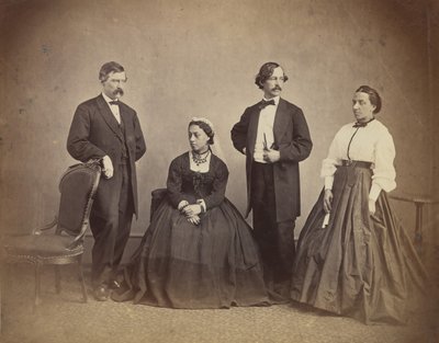 Regina Emma delle Hawaii e il suo entourage, 1865 da Alexander Gardner