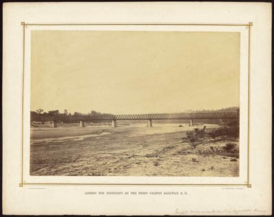 [Ponte Turnpike sul fiume Kaw vicino a Wyandotte, Kansas] da Alexander Gardner