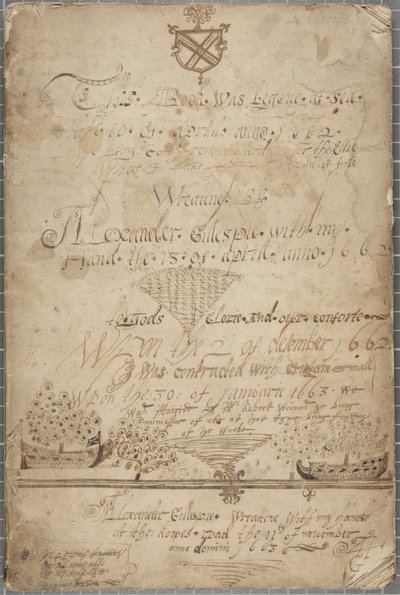 Diario di Alexander Gillespie, 1662-85 da Alexander Gillespie