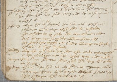 Giornale di Alexander Gillespie, (dettaglio), 1674 da Alexander Gillespie