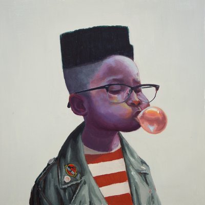 Retro Boy Bubblegum Bubble da Alexander Grahovsky