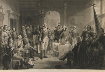 Washington e i suoi generali, pub. c. 1870 da Alexander Hay Ritchie
