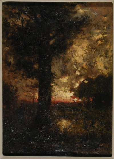 Paesaggio con figura, c.1890 da Alexander Helwig Wyant