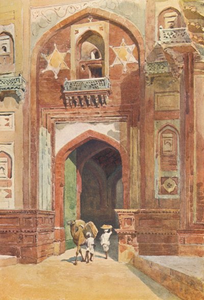Forte di Agra - Dentro la Porta di Delhi, c1880 1905 da Alexander Henry Hallam Murray