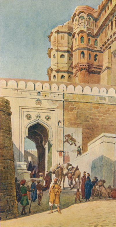 La salita al palazzo, Jodhpur da Alexander Henry Hallam Murray