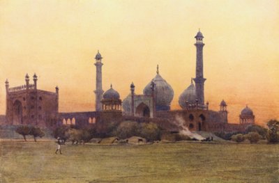 La Jumma Musjid, Delhi, al Tramonto da Alexander Henry Hallam Murray