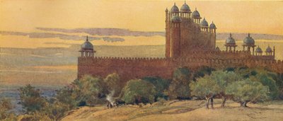 La Moschea e la Porta della Vittoria, Fatehpur Sikri, c1880 1905 da Alexander Henry Hallam Murray