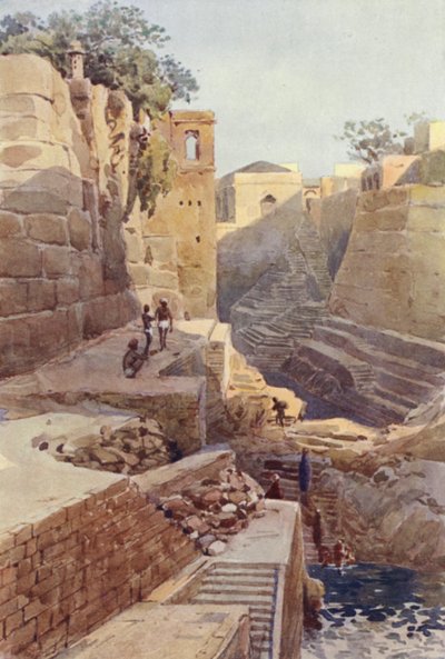 La cisterna sul retro del Dargah, Ajmere da Alexander Henry Hallam Murray