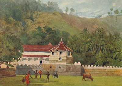 Il Tempio del Dente, Kandy - Esterno, c1880 1905 da Alexander Henry Hallam Murray