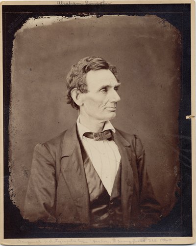 Abraham Lincoln (1809-65), 16° Presidente degli Stati Uniti, copia di una foto di Alexander Hesler, 1860 da Alexander Hesler