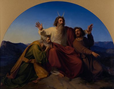 Mosè, Aronne e Hur, 1837 da Alexander Heubel