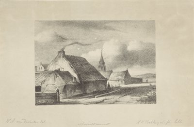 Case e un campanile a Katwijk da Alexander Hieronymus Bakhuyzen (II)